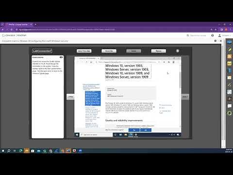Simulation Lab 4.2 Configuring Microsoft Windows Security