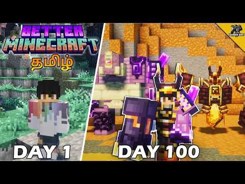TAMIL / 100 Days in Better Minecraft Hardcore In Tamil/ #minecraft #tamilminecraft #100days