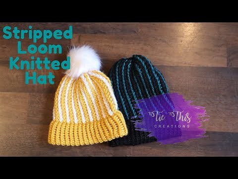 How to Make a Stripped Hat on Round Loom | DIY | How To | 2020