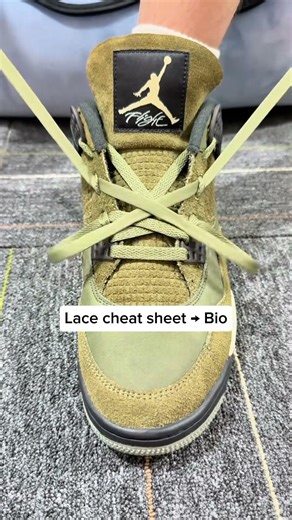 Different ways to lace your Jordan 4s (Best Way) #lace #tutorial