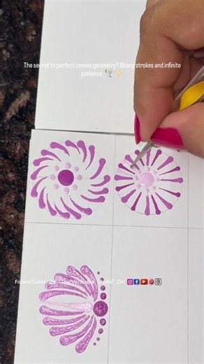 Painting a Sharp Mandala Sunburst Motif 🌸 | The Vardhana Studio