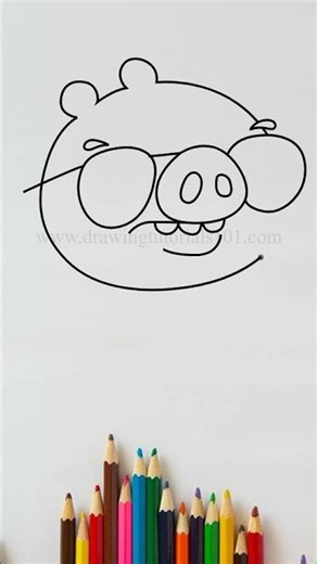 How to Draw Bodyguard Pigs | Angry Birds Pigs