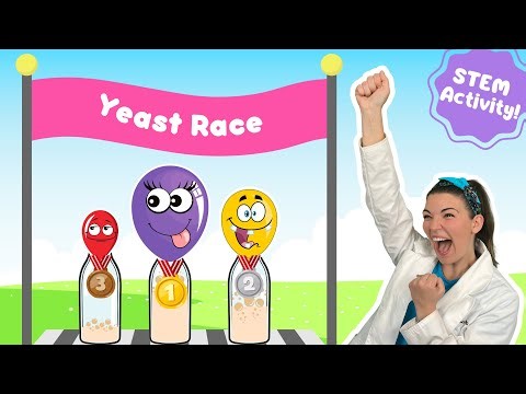 Yeast Makes Balloons Inflate?! FUN Science Experiment for Preschoolers & Toddlers