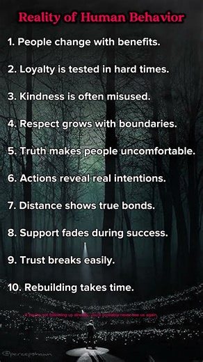 Reality of Human Behavior