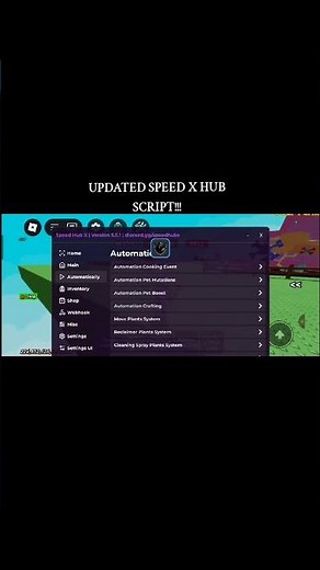 UPDATED SPEED X HUB SCRIPT!!!! #gag #growagarden #script #viral #fyp