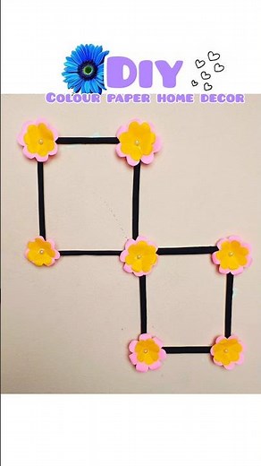 DIY colour paper easy home decor craft ideas