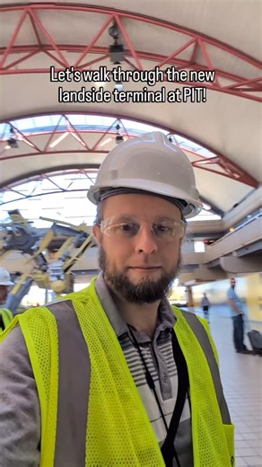 5.7K views · 408 reactions | Want a sneak preview of the new landside terminal coming to PIT? Check out this walkthrough from our media tour this week! (#hosted)! Not only is this one just stunningly beautiful, we are really excited about walking over a bridge and through a tunnel to get to airside- very Pittsburgh! (Not in the video as construction limited access there.) Now if only we can convince the airport to move the dinosaur somewhere fun. 練 | Discover the Burgh | Facebook
