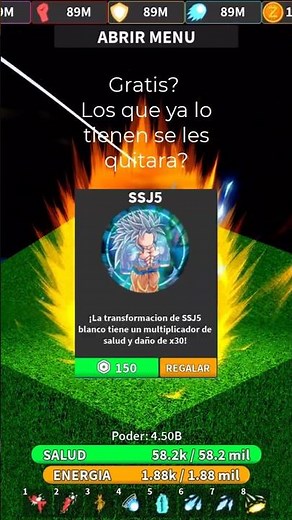 QUE PASARA CON EL SSJ5?? | Roblox Dragon Ball Rage #roblox #dragonballrage #ssj5 #shorts