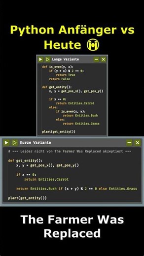 Python Beginners vs. Today – Each position programmed individually 💀