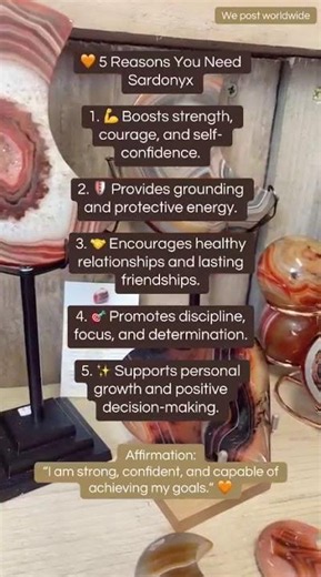 5 Reasons You Need Sardonyx in Your Life 🧡