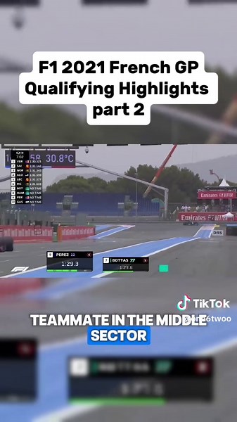F1 2021 French GP Qualifying Highlights part 2 #f1 #fyp #foryoupage