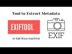 ExitTool - Tool to Extract Metadata
