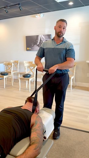 The Y-Strap!! Cervical and Thoracic Decompression 🙌🏼💯 #ystrap #chiro #adjustment #wellness #health | 100% Chiropractic Pompano Beach, FL