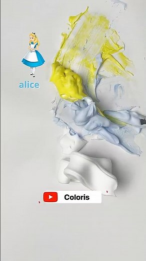 Mixing Alice’s Wonderland Colors in Acrylic | Dreamlike Art 🐛