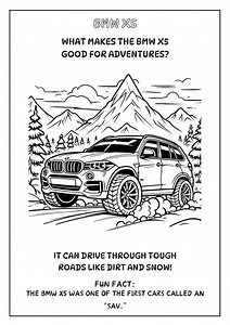 BMW Coloring Book for Kids and Adults - Etsy