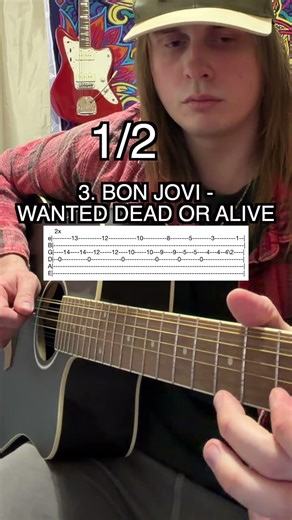 5 Iconic ROCK BAND Guitar Riffs (With Tabs)