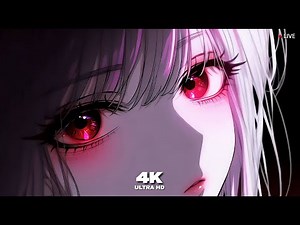 1 Hour Loop - [4K HD] - Glowing Anime Girl Eyes - Live Wallpaper & Screensaver