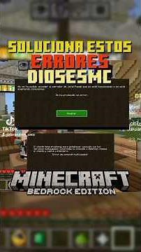 solución de errores de conexión y el servidor es de java en diosesMC Minecraft bedrock 🗿