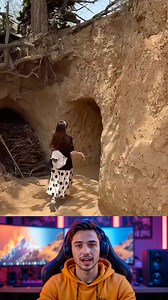 814K views · 5.2K reactions | She found a hidden home inside a cave ️️#reelsviralシ #trend #trendingpost | BrainBuzz | Facebook