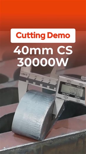 Heavy plate in motion — 30kW laser cutting 40mm carbon steel with calm, controlled power. ⚙️🔥 #bodor #bodorlaser #lasercutting #30000w #40mm #carbonsteel