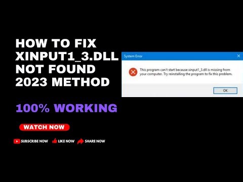 Epic games error xinput1_3.dll | Epic game launcher system error xinput1_3.dll fix xinput1_3.dll not