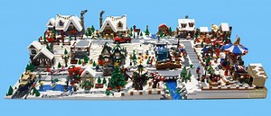 Check out this amazing LEGO Winter Village MOC by Tan Tile - Jay's Brick Blog