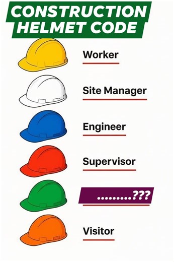 Construction Helmet Code #biblestudy #civilengineeringknowledge #CivilengineerLife #civilengineeringproject #civilengineeringlife #civilengineeringworld #constructionsafety #construction #trendingreel #trendingreelsvideo #civilengineering #constructionlife #civilengineer #trendingpost | Civil Engineering knowledge
