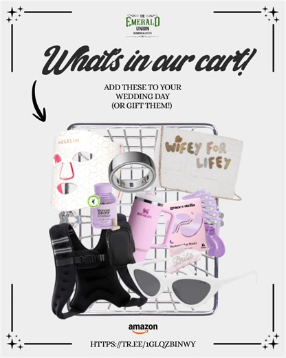 Your wedding vibes don’t have to end with the day. 💚✨ From bridal gifts to moody details, our Amazon storefront has all the pieces to keep the magic alive… and yes, it ships straight to your door! Shop now and elevate your bridal wedding moments. Click the link in bio to browse our Emerald Union favorites! Tours of The Emerald Union are offered Tuesday - Saturday (by appointment only)! #events #venue #amazon #amazonstorefront #amazoninfluencer