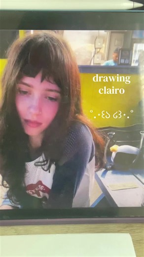 Clairo drawing process: doodle art step-by-step