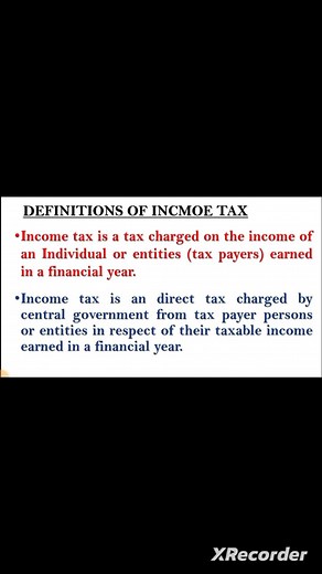 income tax : meaning, definition, characteristics #incometax #incometaxact #incometaxtutorial #bba