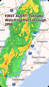 CHARLESTON, S.C. (WCSC) - A Tornado Watch has been issued for the entire Lowcountry until 2PM. There is a potential for isolated strong to severe storms as a powerful cold front moves through the area today. TODAY: Scattered Rain and Storms. Breezy. High 74. ST. PATRICK’S DAY: AM Sun, PM Scattered Clouds. High 67. TUESDAY: Sunny. High 73. WEDNESDAY: Partly Cloudy. High 80. | News Radio 94.3 WSC