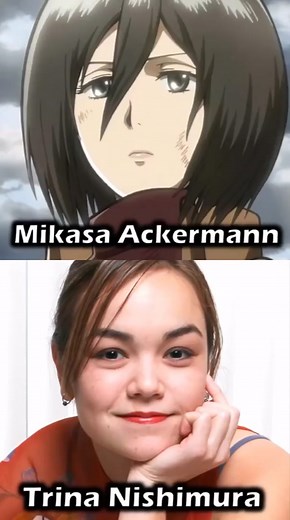 Mikasa’s Voice Actor (DUB) #mikasa #mikasaackerman #attackontitan #aot #shingekinokyojin #attackontitanseason4 #ackerman #ackermanmikasa
