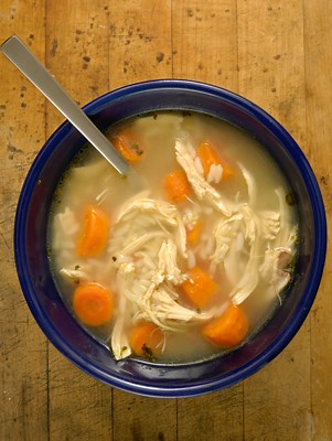 Super-Simple Lemon Chicken and Rice Soup - Paula Deen