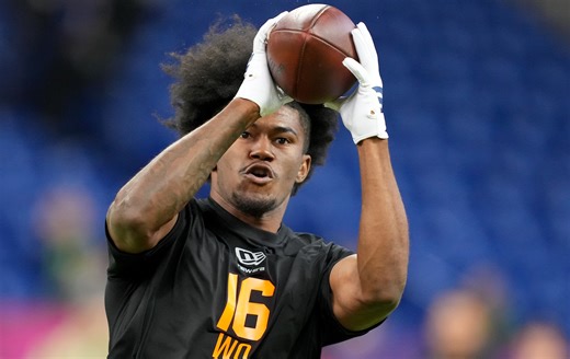 WATCH: KC Concepcion returns to field following knee procedure ahead of 2026 NFL Draft