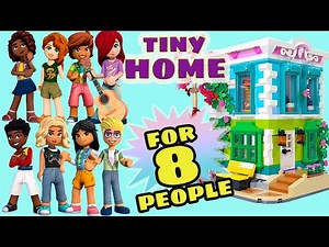 A tiny home for 8 people 🏡 LEGO build challenge compilation