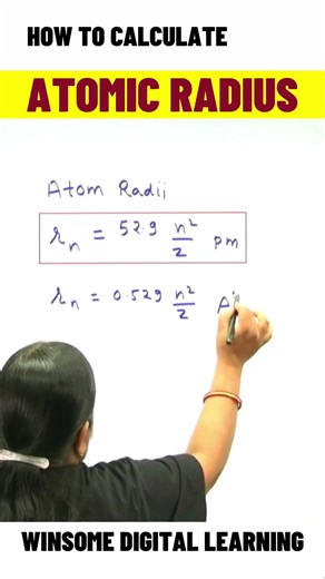 How to Calculate Atomic Radius 🔬 | Chemistry Trick for Exams