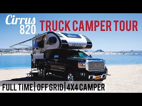 Off-Grid Full-Timing Couple's Truck Camper: Tour + Review of Cirrus 820