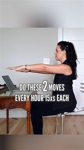 dealing with tech neck or computer hunch? 👉Try these 2 moves! ✓ fix posture ✓ boost energy ✓ stay productive! ⚡️have better workdays⚡️ #posturecorrection #energyboost #quickexercise #mobilityaid #productivitytips #deskexercise | Jobufit