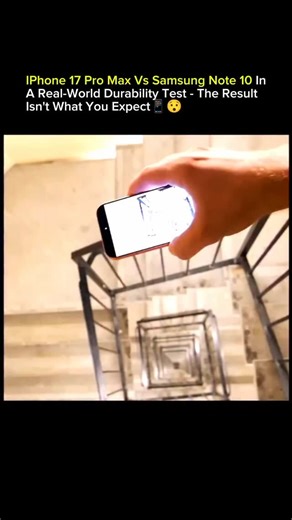 EDU | SCIENCE | EVERYTHING on Instagram: "📱 iPhone 17 Pro Max vs Samsung Note 10 — Real-World Durability Test (The Result Isn’t What You Expect!) • Durability tests reveal how phones perform beyond specs and marketing. • Drops, bends, scratches, and pressure tests expose real structural strength. • Frame material plays a huge role in shock absorption and impact resistance. • Glass technology determines crack patterns and scratch tolerance. • Older phones can sometimes surprise with tougher buil