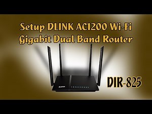 How to Setup Internet DLINK AC1200 Wifi Gigabit Router (DIR-825)