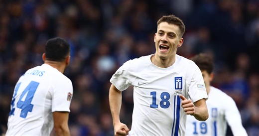 Σκωτία - Ελλάδα: Το γκολ του Γιάννη Κωνσταντέλια που έδωσε το προβάδισμα στη γαλανόλευκη