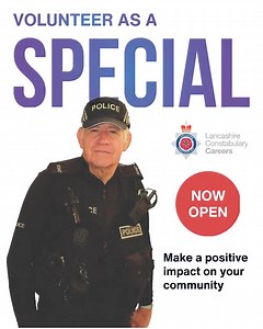 8.4K views · 38 reactions | Applications are now open to join us as a Special Constable. Being a Special Constable is an incredibly rewarding way to spend your spare time, as every single hour spent volunteering with us makes a real difference to peoples lives. Find out more about this exciting volunteer role and apply today by visiting - https://orlo.uk/RWxw3 le/ | Lancashire Police | Facebook
