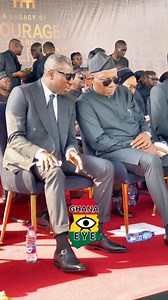 Mahama Ayariga and Afenyo-Markin at the state burial of Former First Lady Nana Konadu Agyeman-Rawlings #graphiconline 📹 GHANA EYE | Daily Graphic