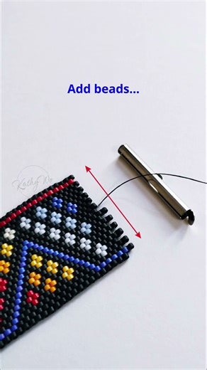 DIY Tips - Peyote bracelet end #beadingtutorial #diyjewelry #jewelrymaking #short