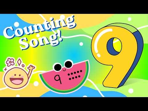 Learn Number 9 for Kids | Number Song 🔢 Nine Apples 🍎 Nine Birds 🐦 | Counting Song by CleverCubs