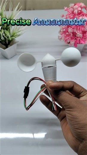 I Built a budget-friendly, heavy-duty Anemometer 🌬️⚙️ — full build process in 60 seconds! #shorts