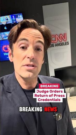 #BREAKING Judge Orders White House to Return Credentials of CNN, MSNOW and POLITICO