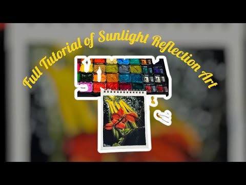 "Sunlight Reflection Painting Tutorial | Realistic Nature Art Step-by-Step for Beginners"