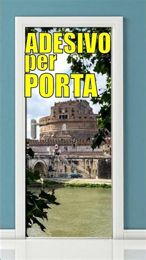 RIVESTIMENTO ADESIVO PORTA effetto lungo il Tevere #shorts