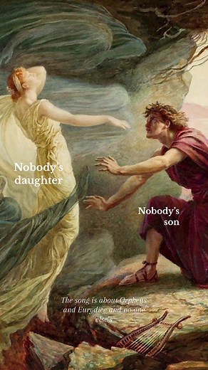 Their story is sadly tragic :( #lanadelrey #chemicalsoverthecountryclub #fypシ #orpheusandeurydice #orpheus #eurydice #greekmythology